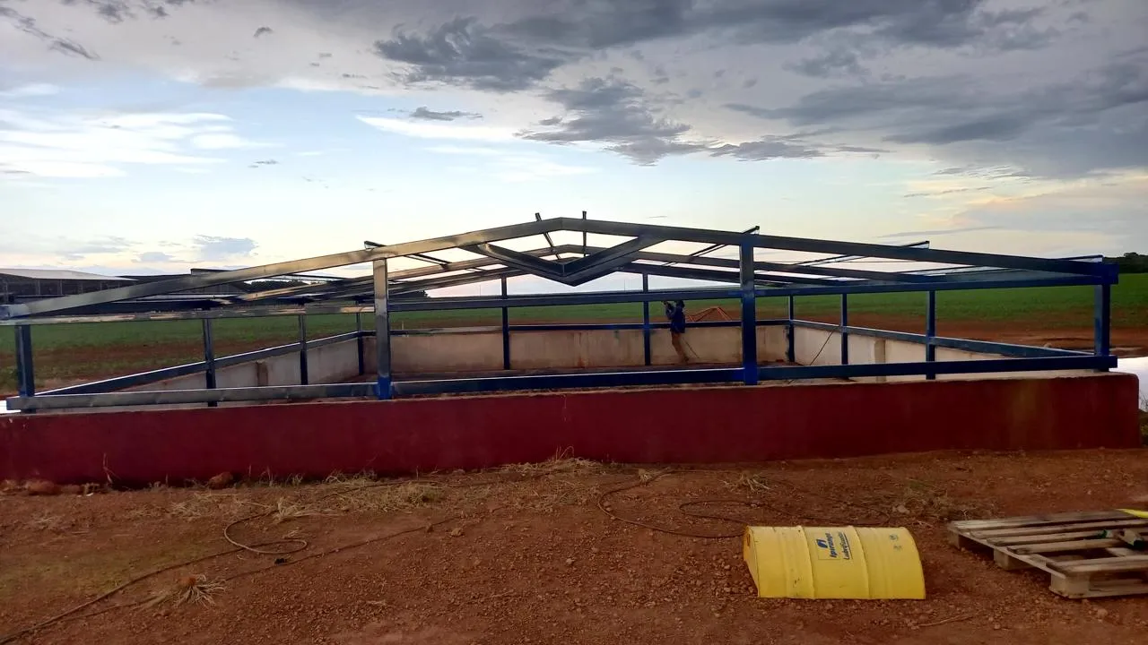 Obra em estrutura metálica realizada pela JS Metalúrgica 11